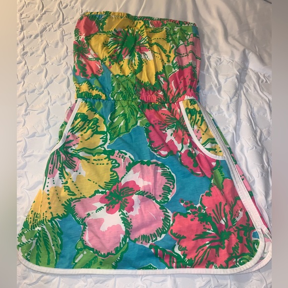 Lilly Pulitzer skirt romper with shorts and pockets size xs - Picture 2 of 5